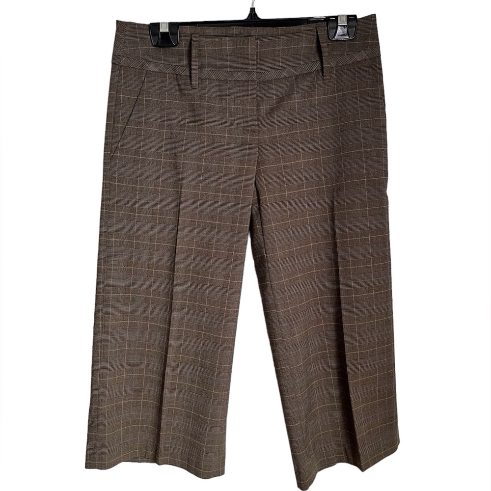 Y2K GUESS Mini Plaid  Low Rise Wide Leg Capris